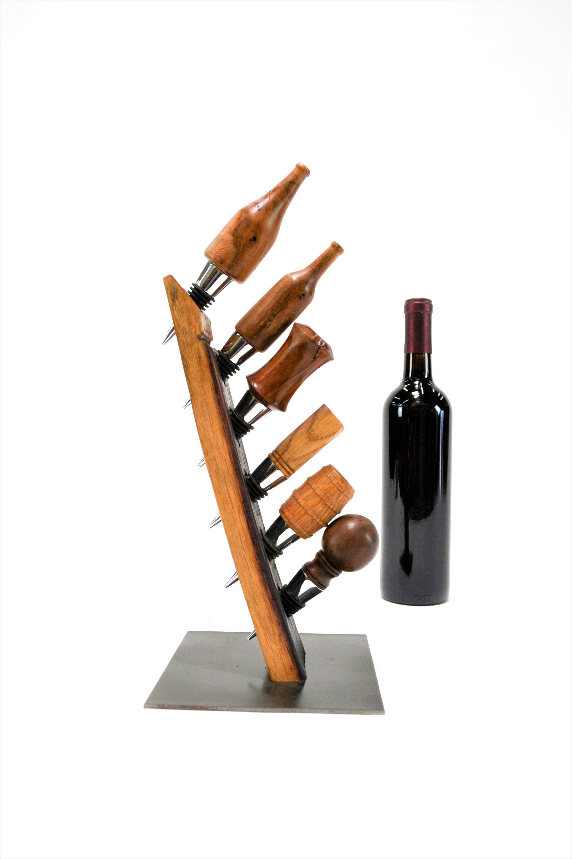 Wine Bottle Stopper Display - Vintner's Dozen 2 - Made sale from reclaimed California wine barrels 100% Recycled!