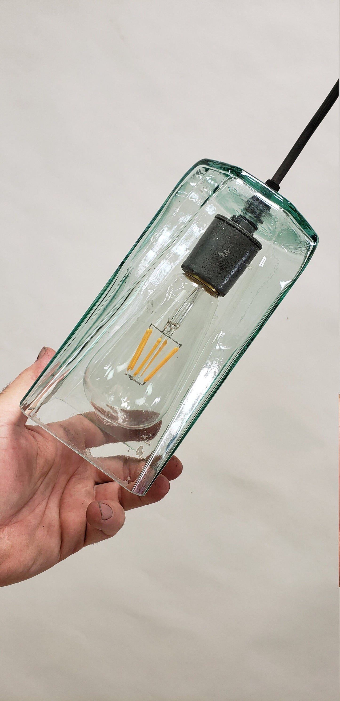 Recycled glass pendant light - Amsterdam - Pendant Light. 100% Recycled Glass!