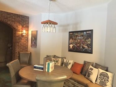 Barn Wood and Wine Bottle Chandelier - Adala - Made from reclaimed Barn wood and wine bottles. 100% Recycled!