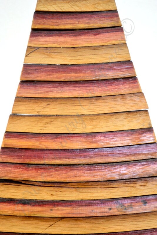 Wine Barrel Christmas Tree - Red Baron - Retired Napa Oak Staves 100% Recycled!