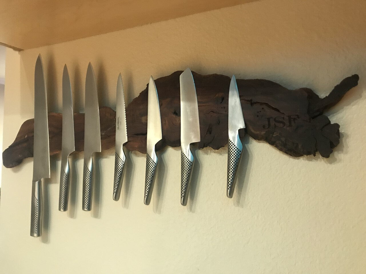Grapevine Magnetic Knife Rack - Medietas - Made from retired California grapevines. 100% Recycled!