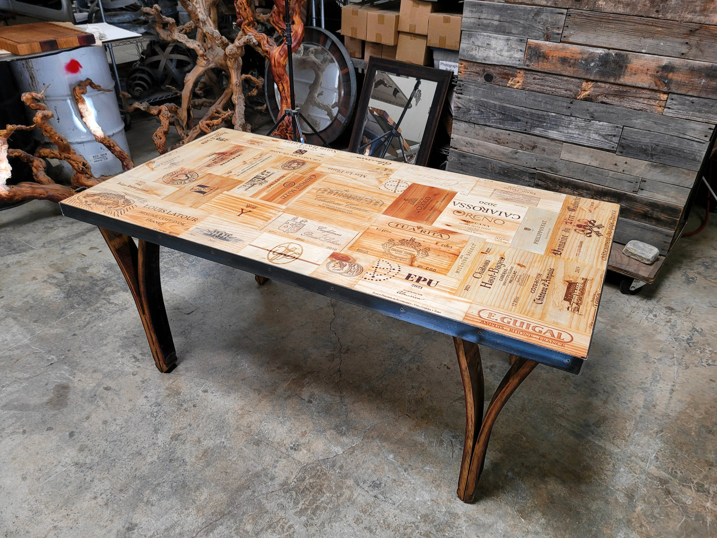 Tafla - Wine Crate Dining Table