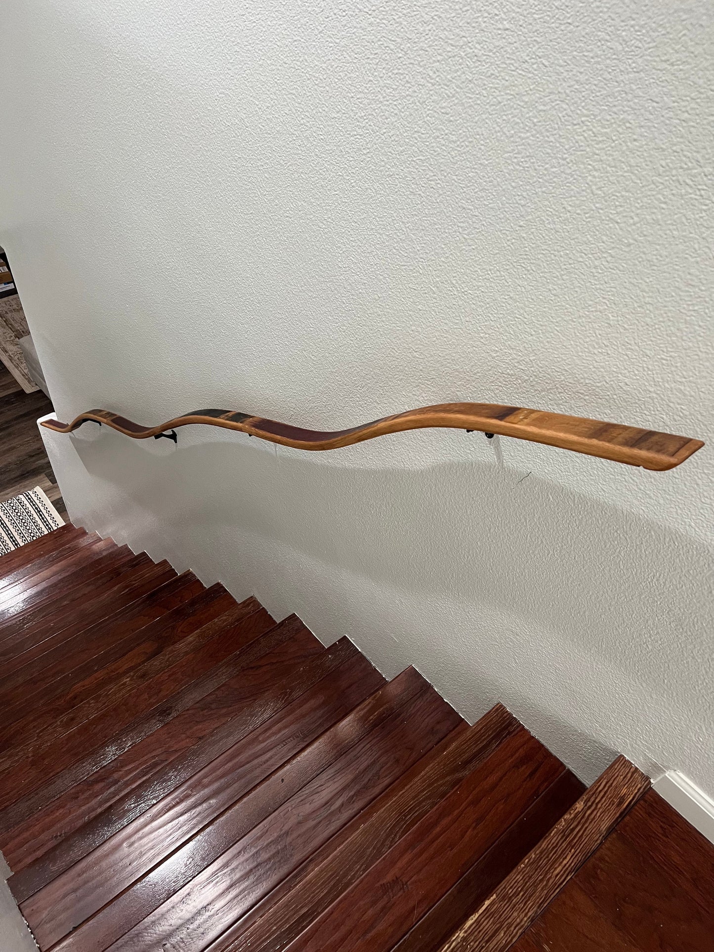 Wine Barrel Stair Handrails - Barana - Made from retired California wine barrels 100% Recycled!