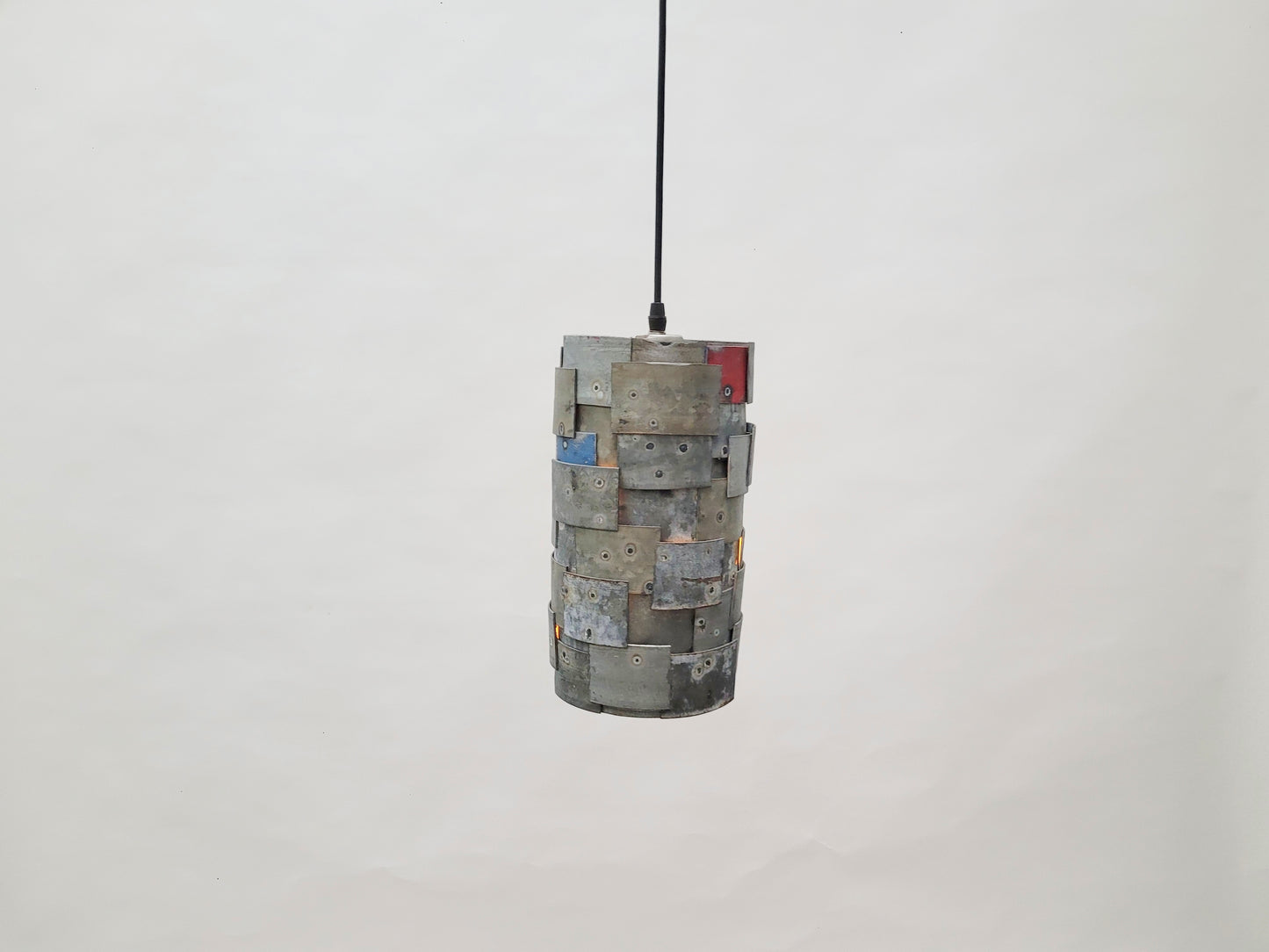 Wine Barrel Ring Pendant Light - Mini Mad Max - Made from salvaged California wine barrel rings. 100% Recycled!