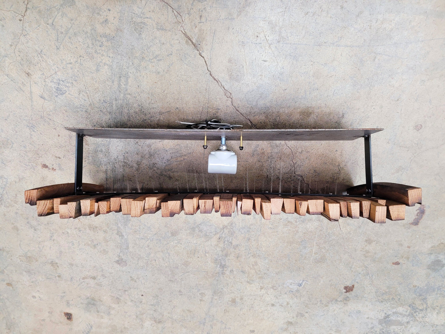 Wine Barrel Wall Light - Reverse Nellio - Made from retired California wine barrels and rings. 100% Recycled!