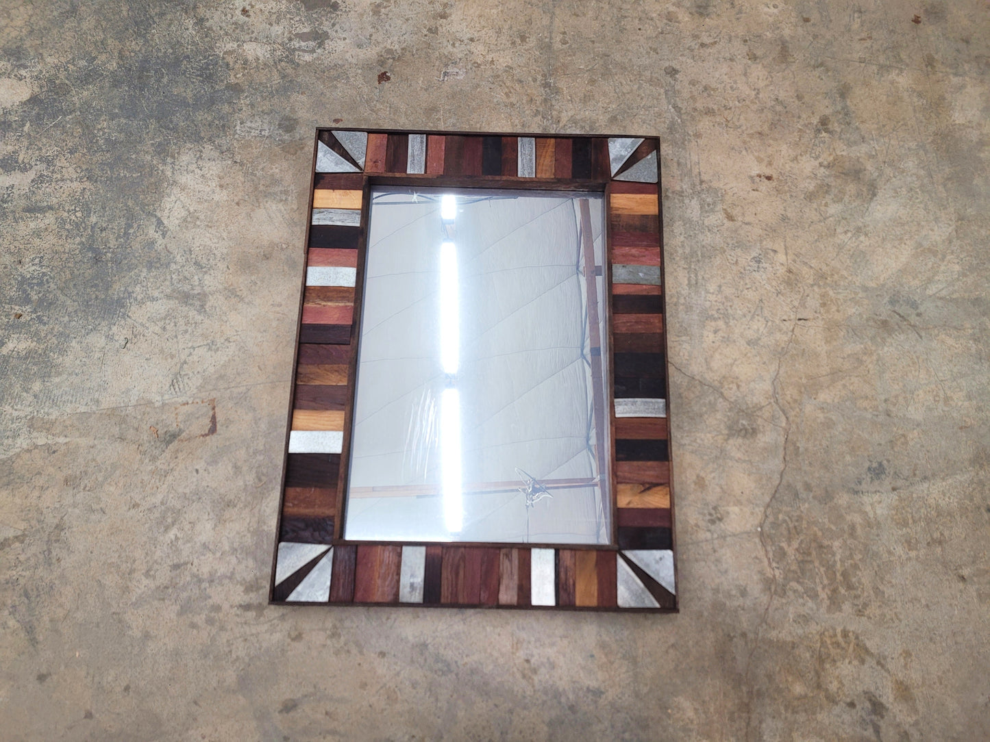 Wine Barrel Mirror - Perron - made from retired California wine barrels - 100% Recycled!