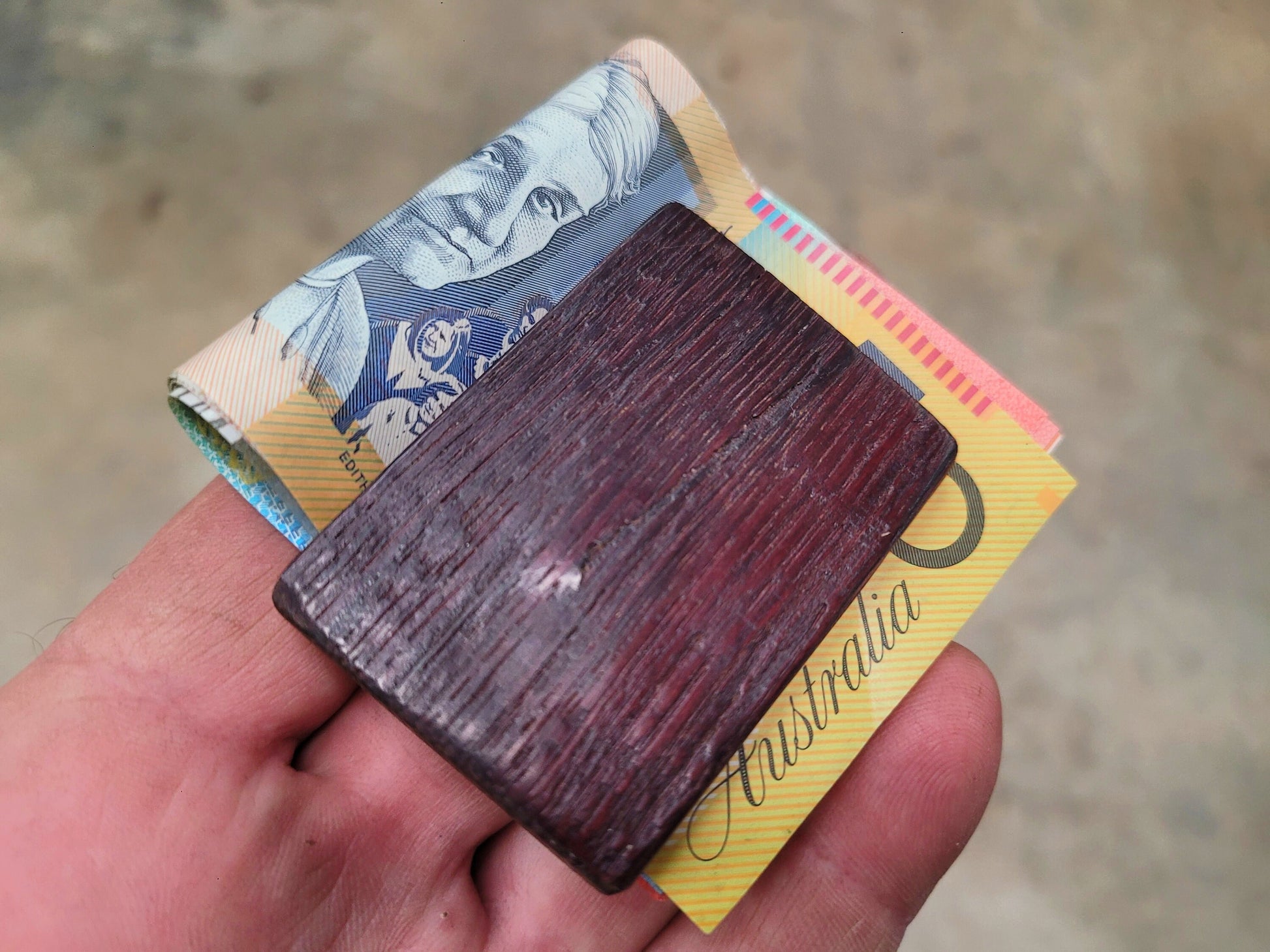 Wine Barrel Money Clip Made from Retired Camus Cabernet California Wine Barrel Grape 100% Recycled + Ready to Ship! 112223-50