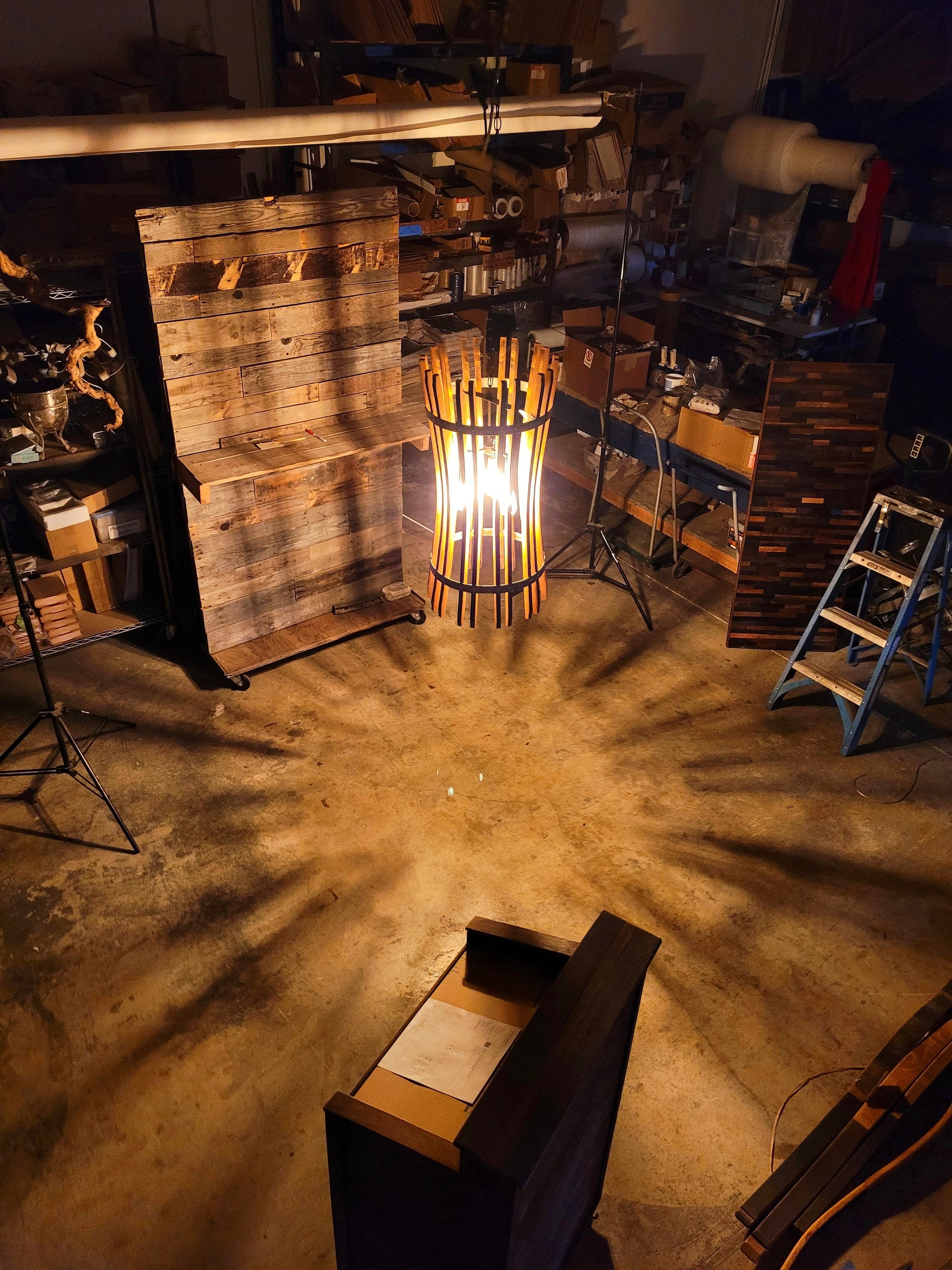 SALE Wine Barrel Pendant Light "Pasadena II" Made from retired California wine barrels 100% Recycled + Ready to Ship!!