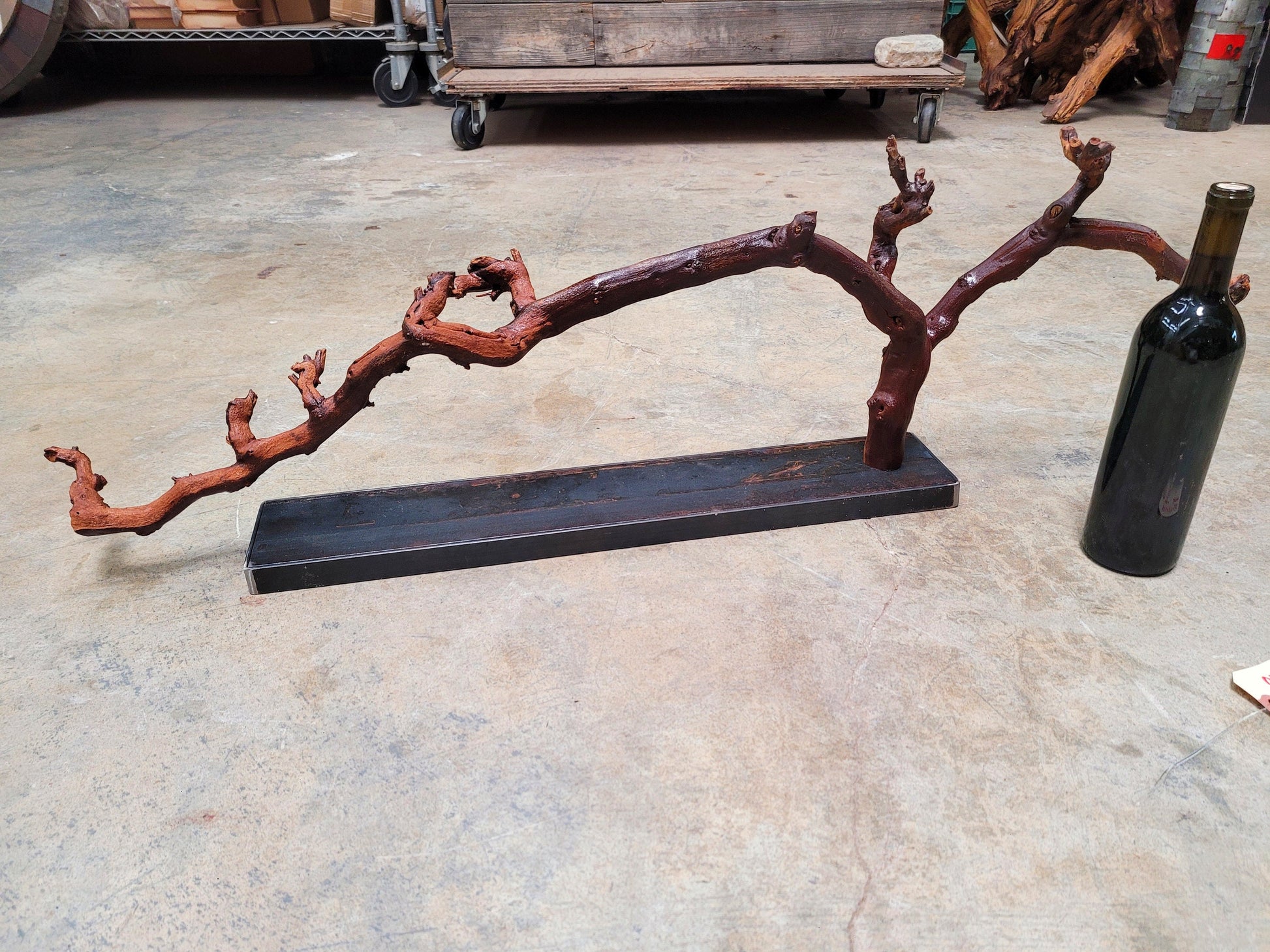 Domaine Carneros Grape Vine Art made from retired Napa Pinot Noir Grapevine - 100% Recycled + Reclaimed + Ready to Ship!! 042024-15