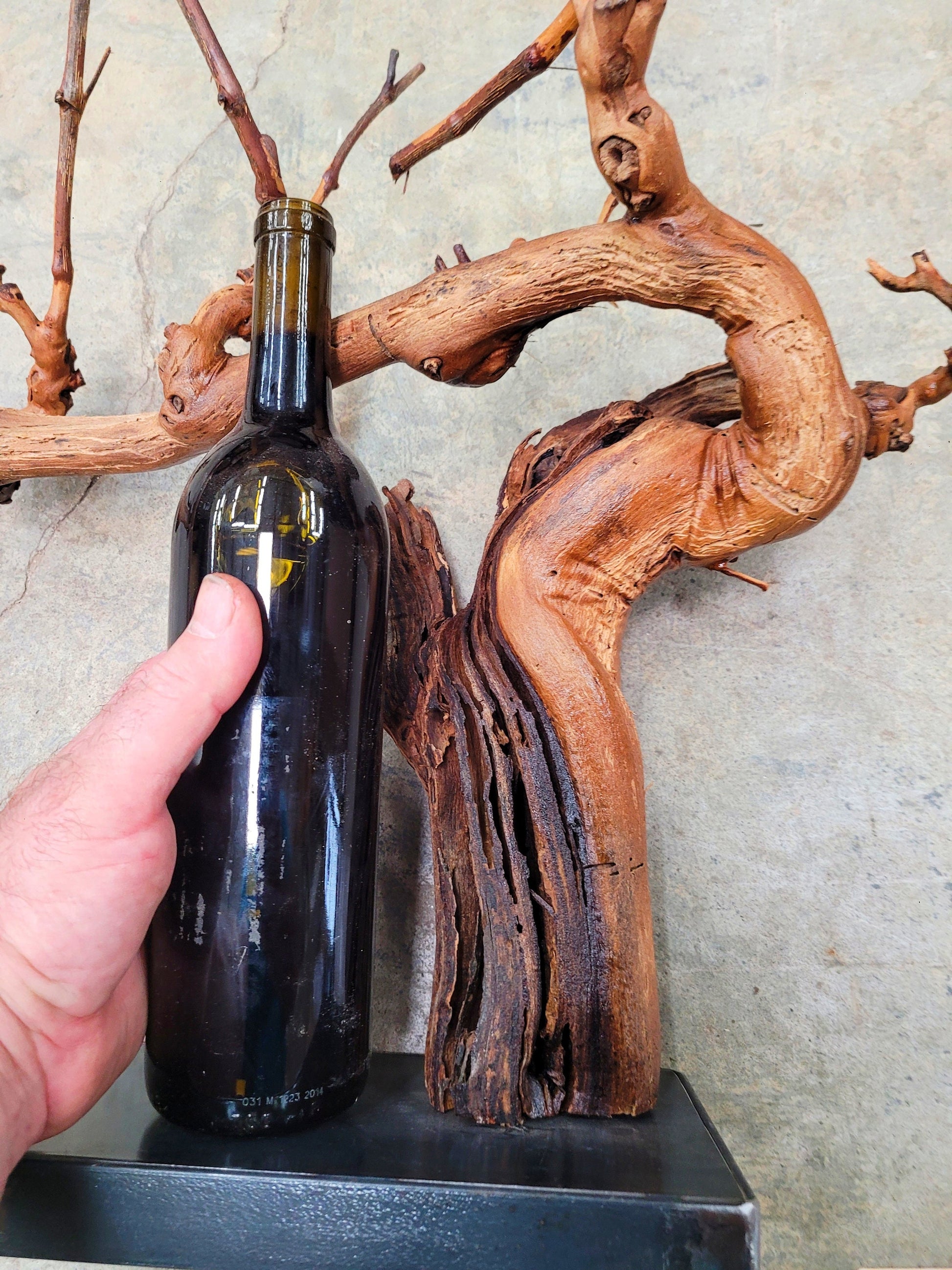 RARE Caymus Grapevine Art made from retired Sonoma Zinfandel vine 100% Reclaimed + Ready to Ship! 042724-1