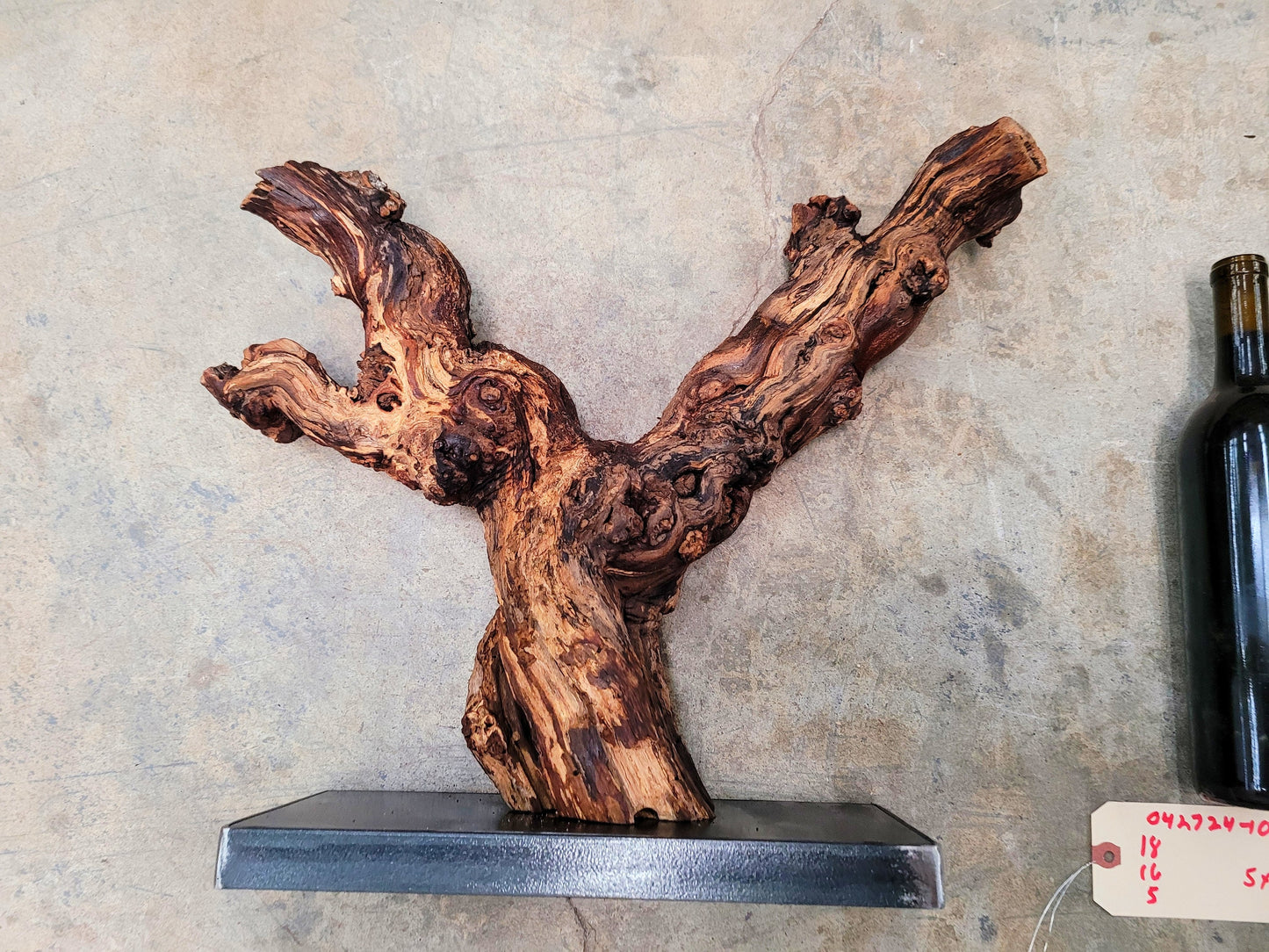 RARE Rombauer Carneros Chardonnay Grape Vine Art made from retired Napa grapevine 100% Reclaimed + Ready to Ship! 042724-10