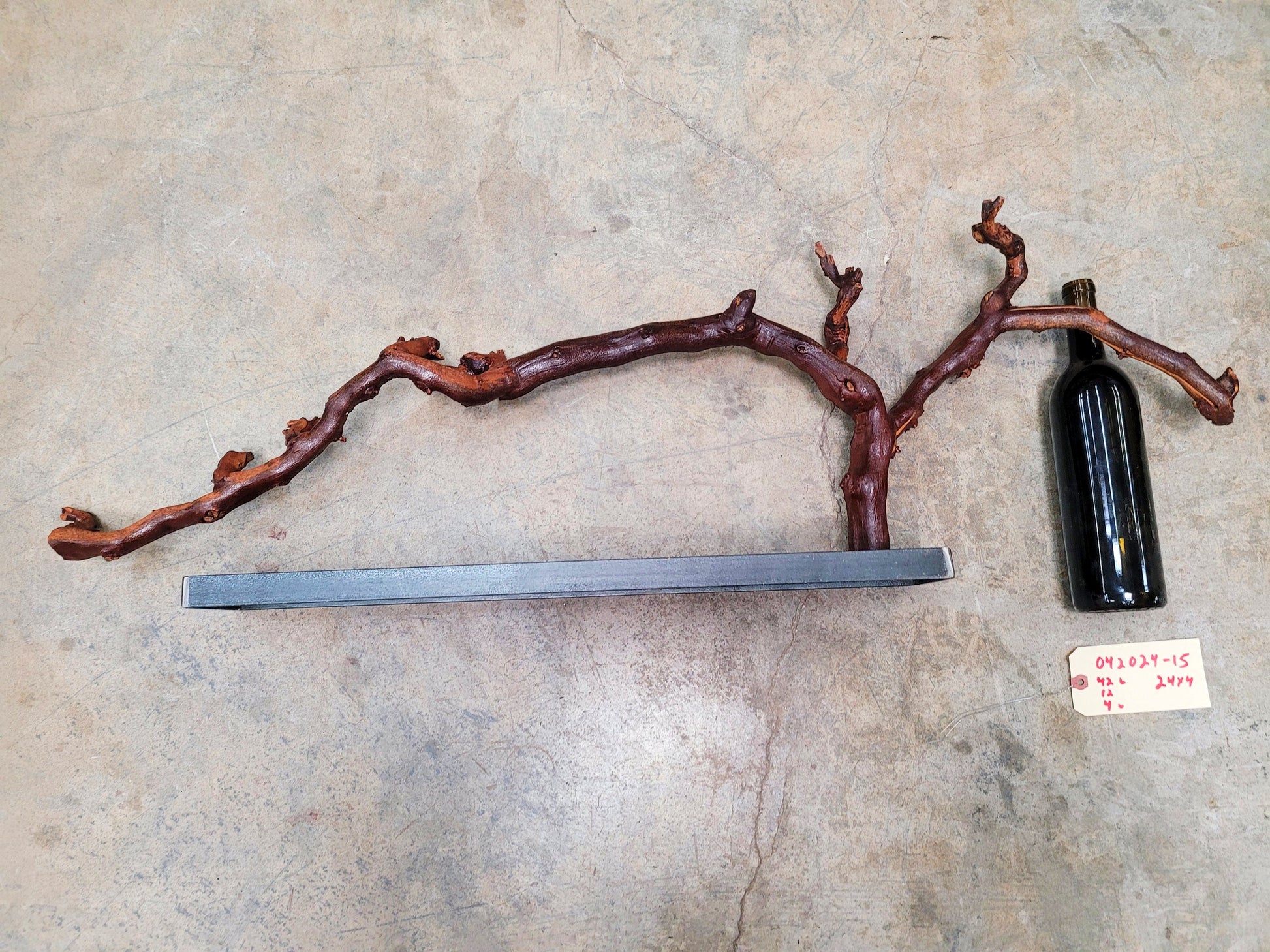 Domaine Carneros Grape Vine Art made from retired Napa Pinot Noir Grapevine - 100% Recycled + Reclaimed + Ready to Ship!! 042024-15