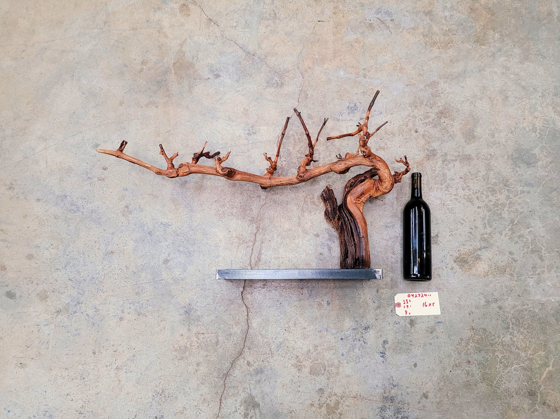 RARE Caymus Grapevine Art made from retired Sonoma Zinfandel vine 100% Reclaimed + Ready to Ship! 042724-1