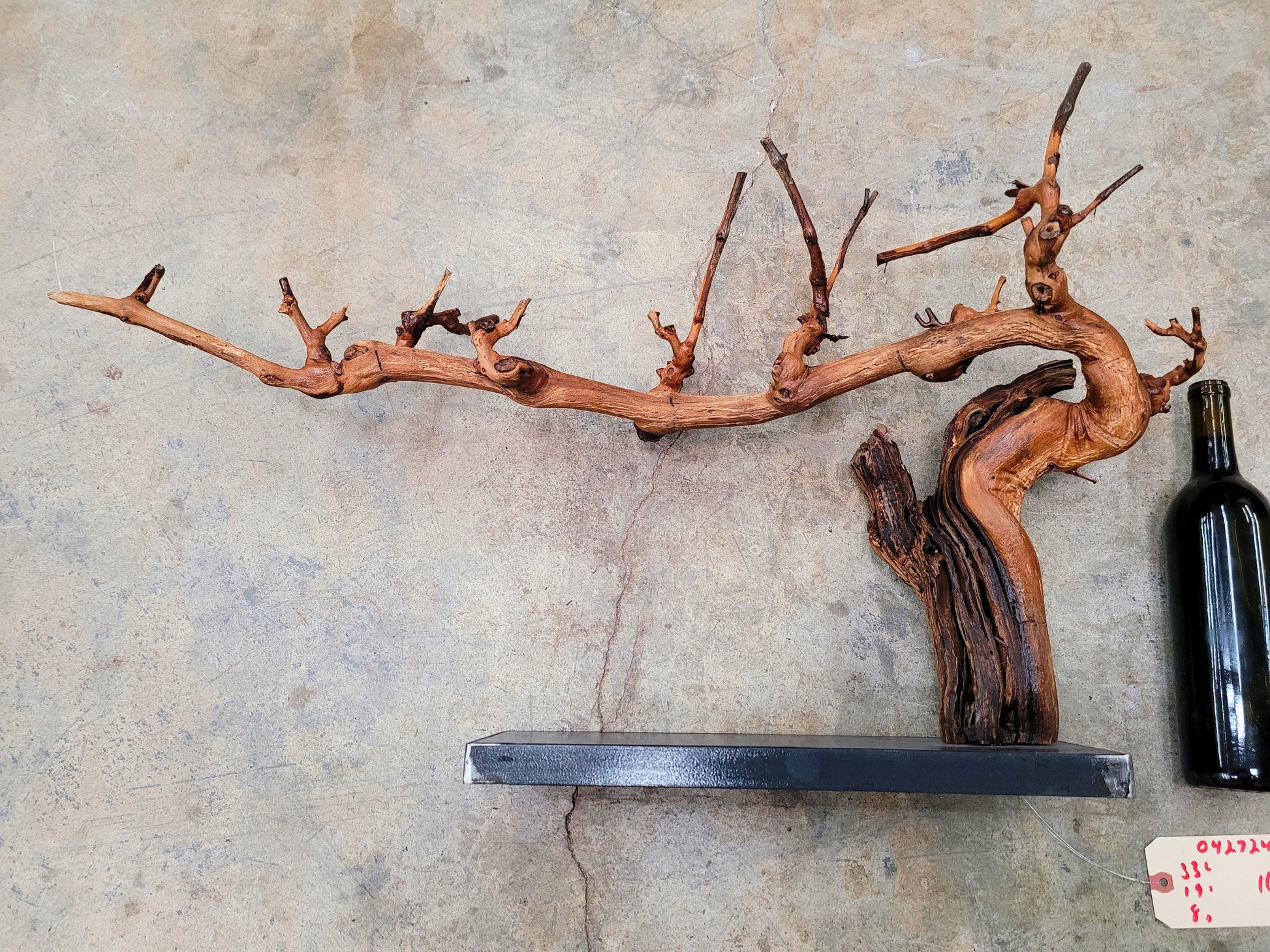 RARE Caymus Grapevine Art made from retired Sonoma Zinfandel vine 100% Reclaimed + Ready to Ship! 042724-1