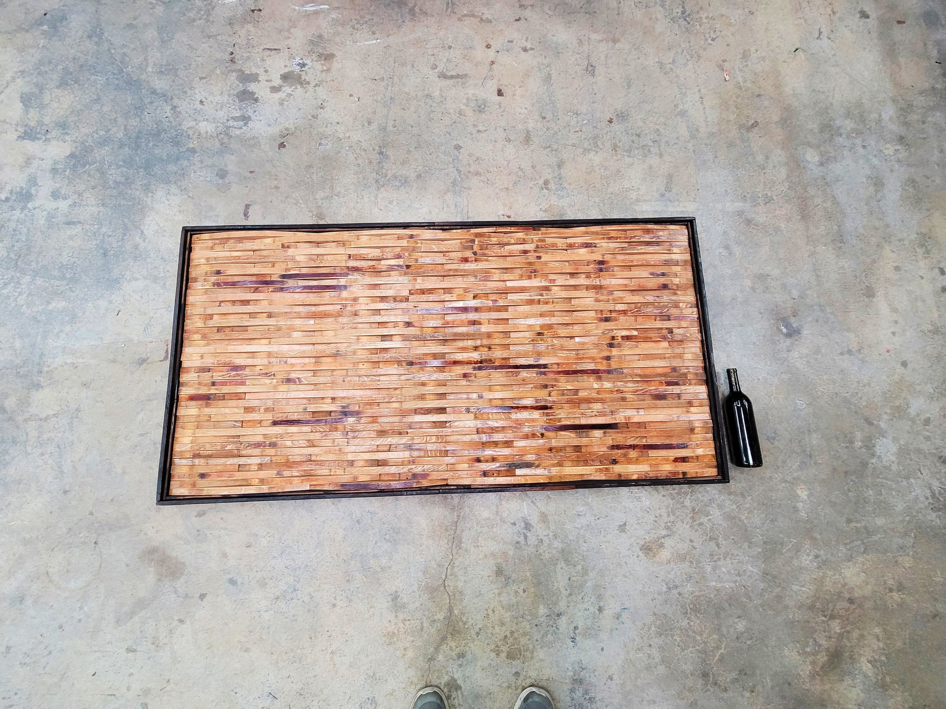 Wine Barrel Stave Headboard - RARANGA - Made from retired CA wine barrels. 100% Recycled!