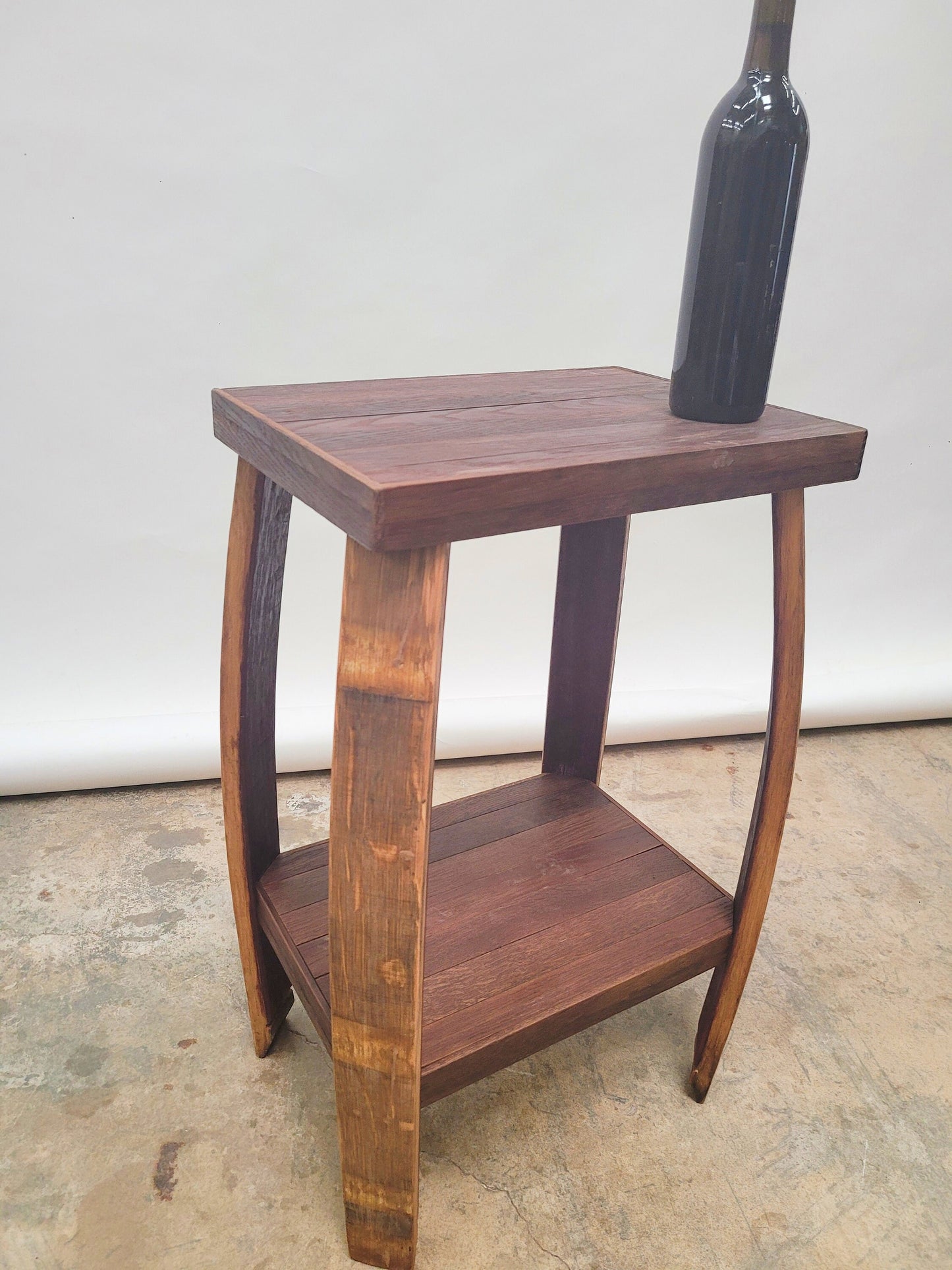 Wine Barrel Nightstand - USIKU - Made from retired California wine barrels. 100% Recycled!