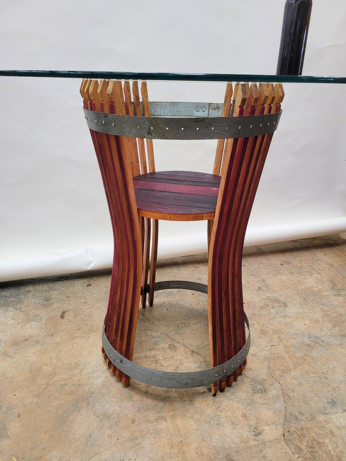 Wine Barrel Pub / Tasting Table - VISOK - Made from Retired California Wine Barrels - 100% Recycled!