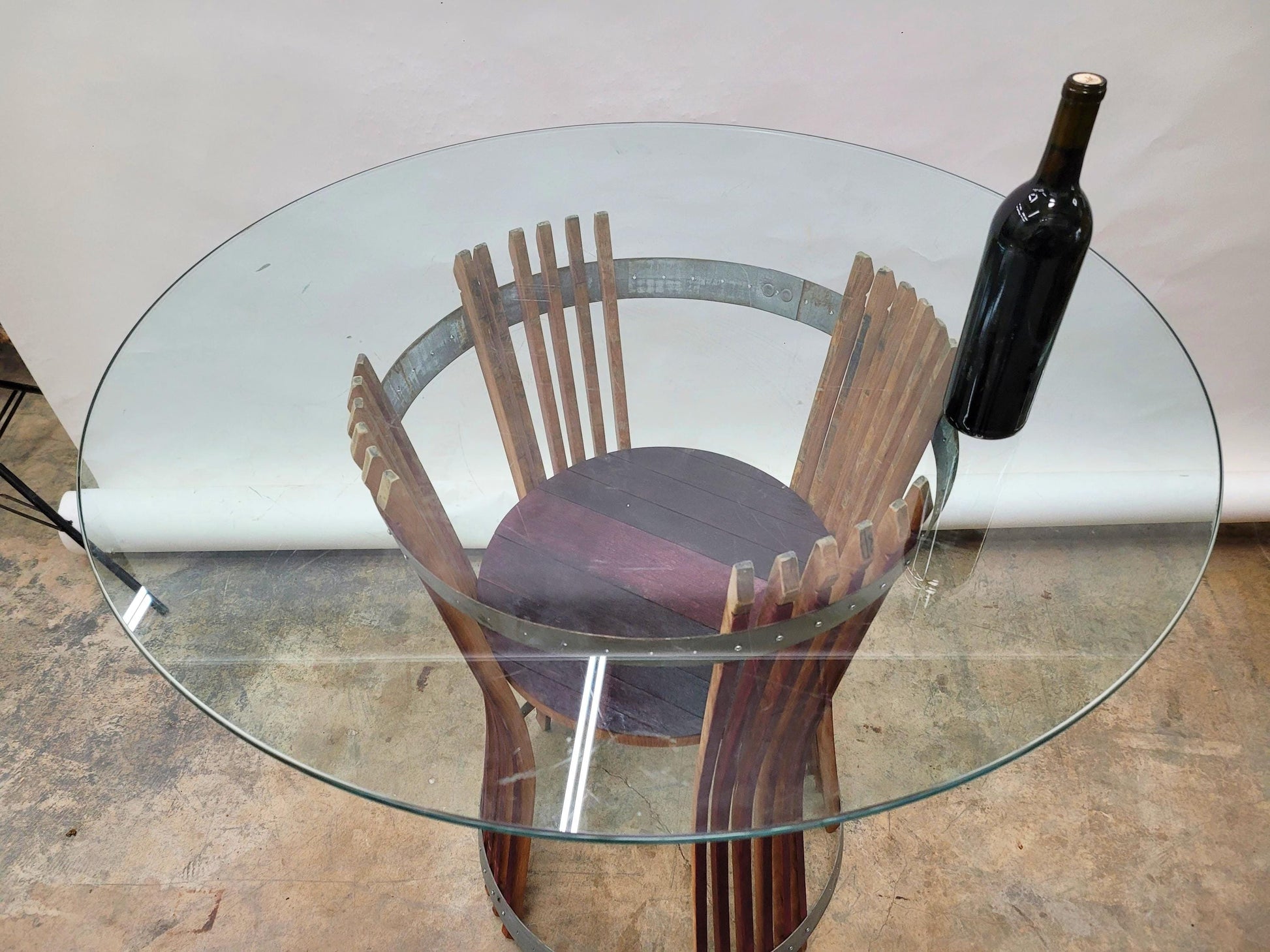 Wine Barrel Pub / Tasting Table - VISOK - Made from Retired California Wine Barrels - 100% Recycled!