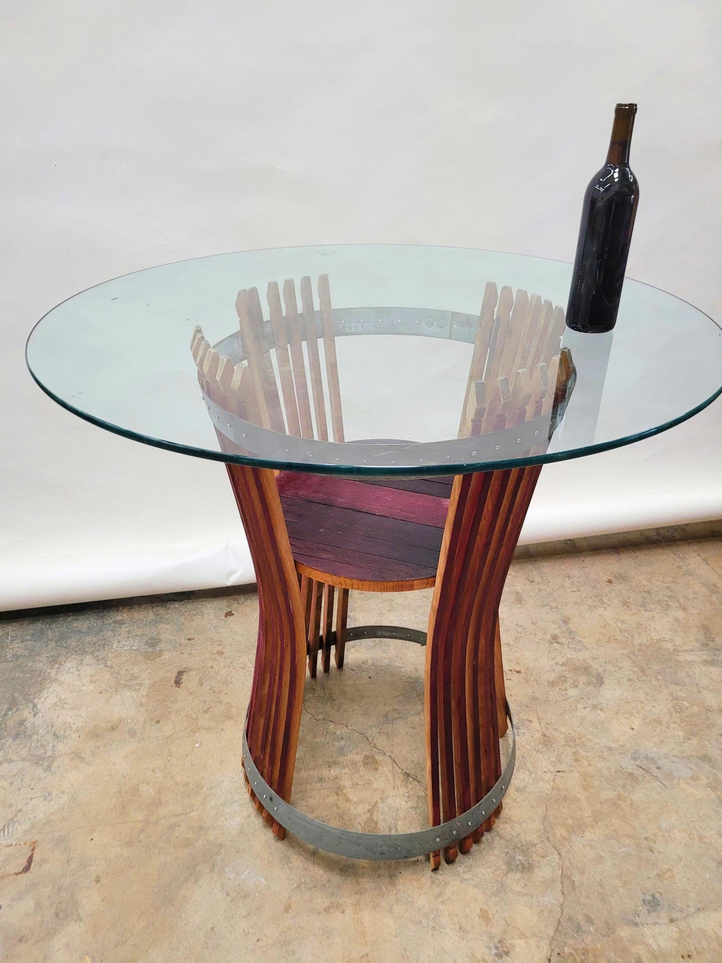 Wine Barrel Pub / Tasting Table - VISOK - Made from Retired California Wine Barrels - 100% Recycled!