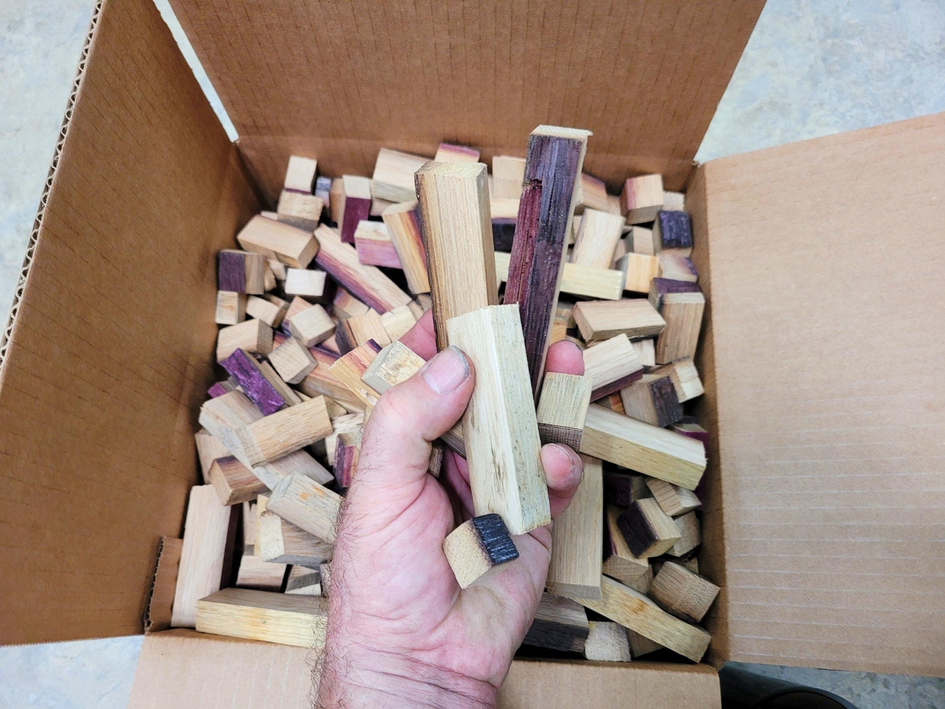 SALE Wine Barrel Smoking Chunks for BBQ made from retired Napa Wine Barrels - 100% Recycled + Ready to Ship!!