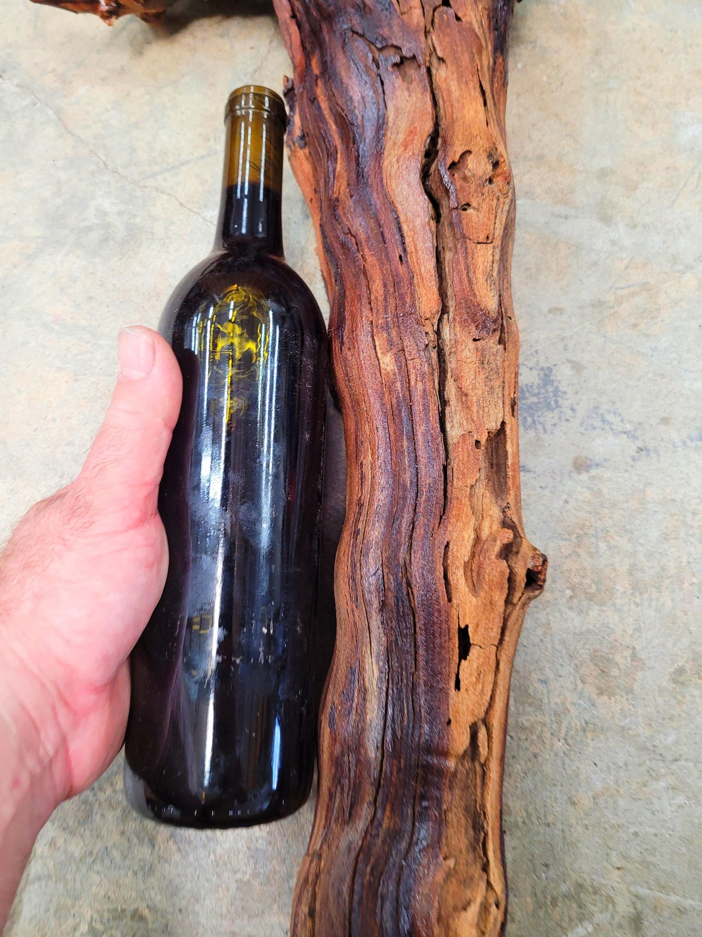 RARE Justin Winery Cabernet Grapevine Vine Art planted by Justin himself 100% Reclaimed + Ready to Ship!! 070224-2