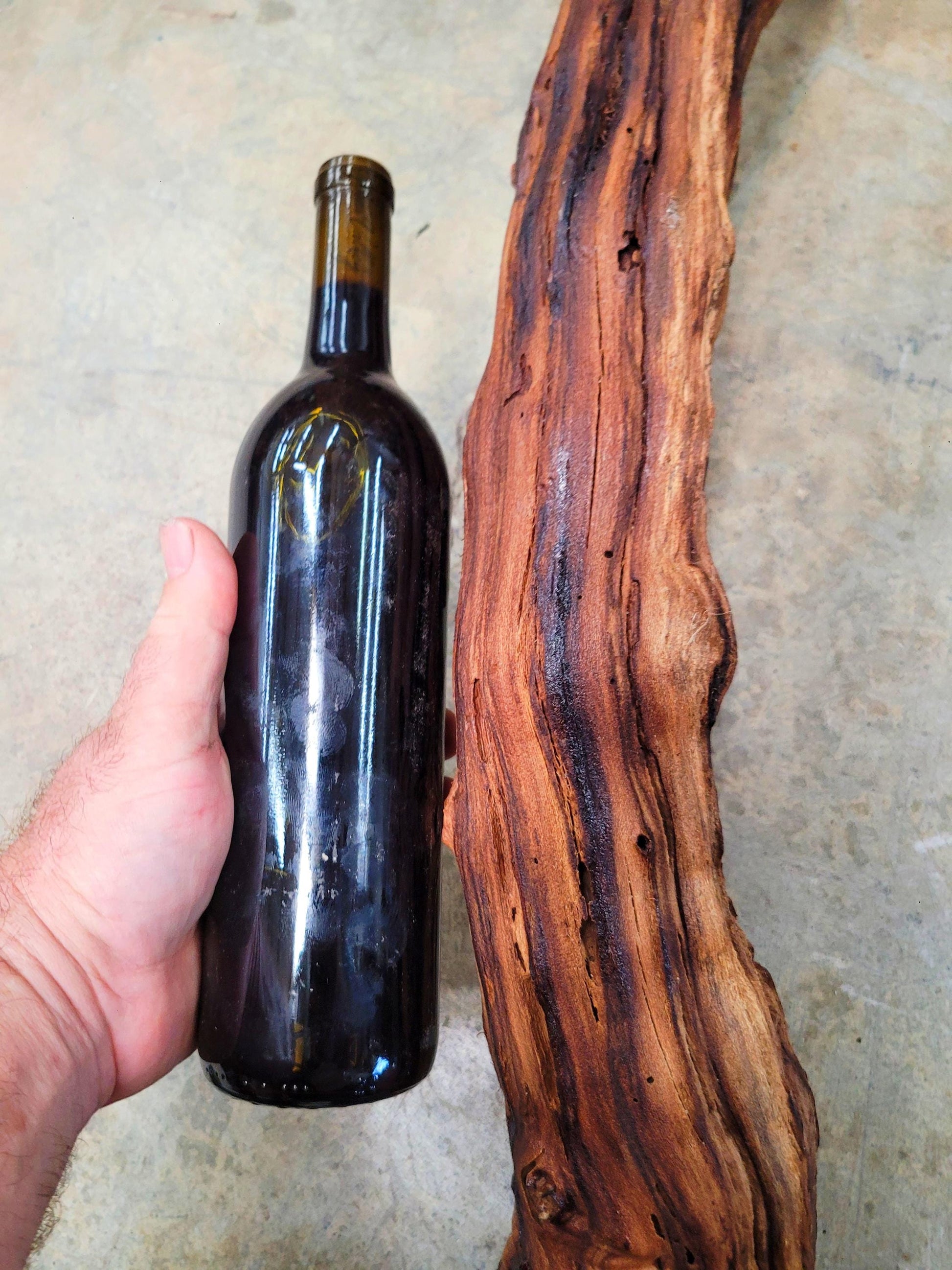 RARE Justin Winery Cabernet Grapevine Vine Art planted by Justin himself 100% Reclaimed + Ready to Ship!! 070224-2