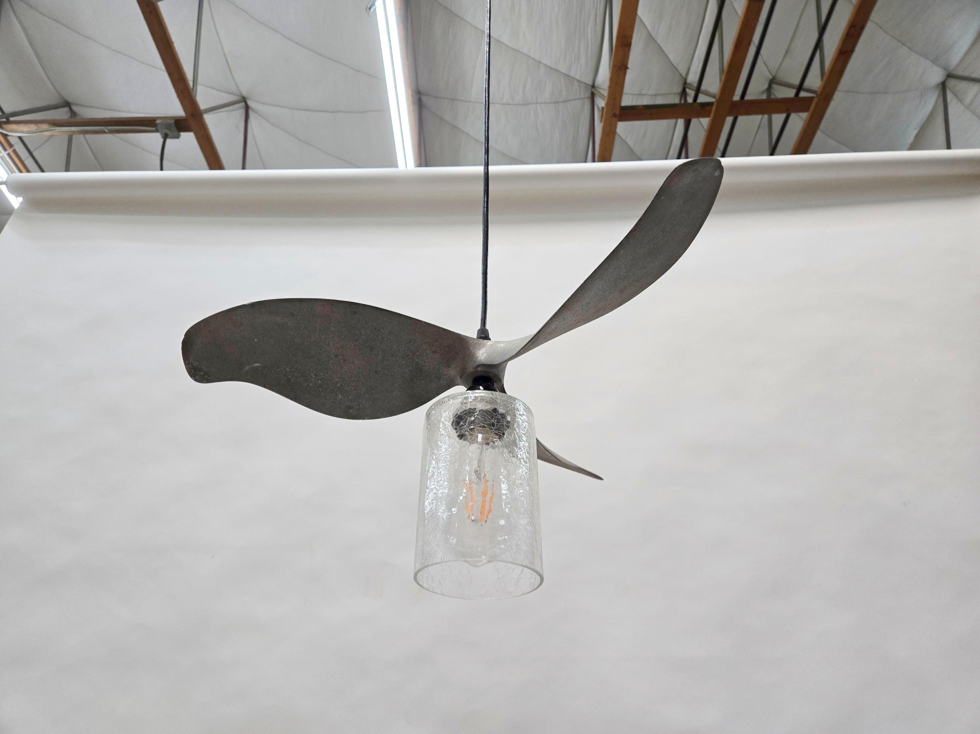 SALE Boat Propeller Pendant Light PROTOTYPE - Made from Retired aluminum prop. 100% Recycled!