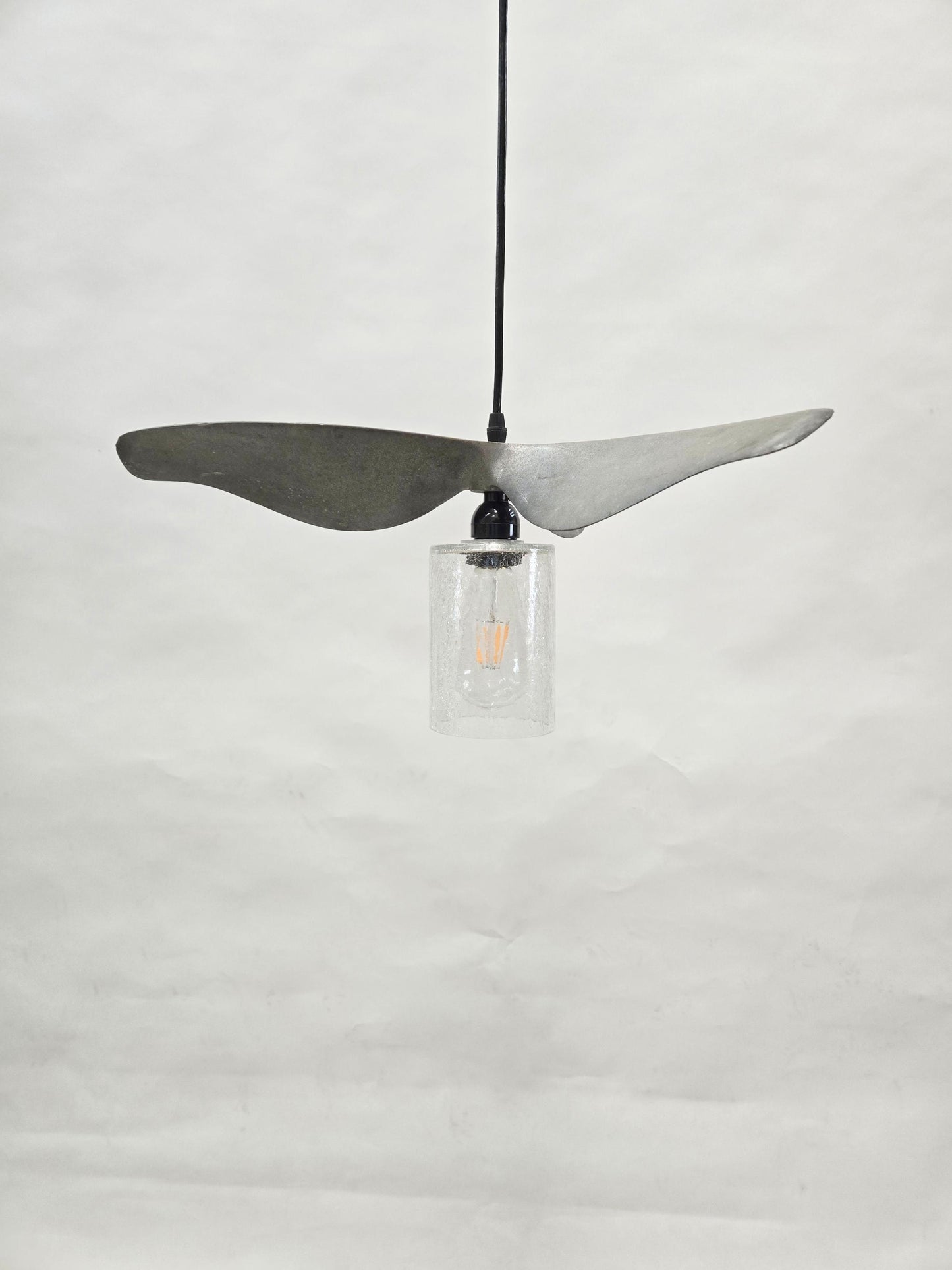 SALE Boat Propeller Pendant Light PROTOTYPE - Made from Retired aluminum prop. 100% Recycled!