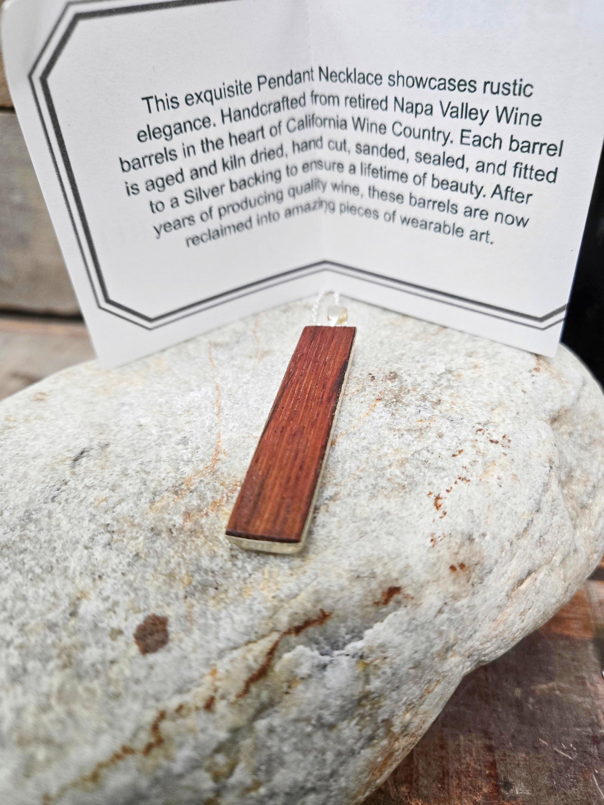 Foxen Canyon Wine Barrel Pendant - Made from their Fabulous Pinot Noir Barrel - 100% Recycled + Ready to ship!! 111624-13