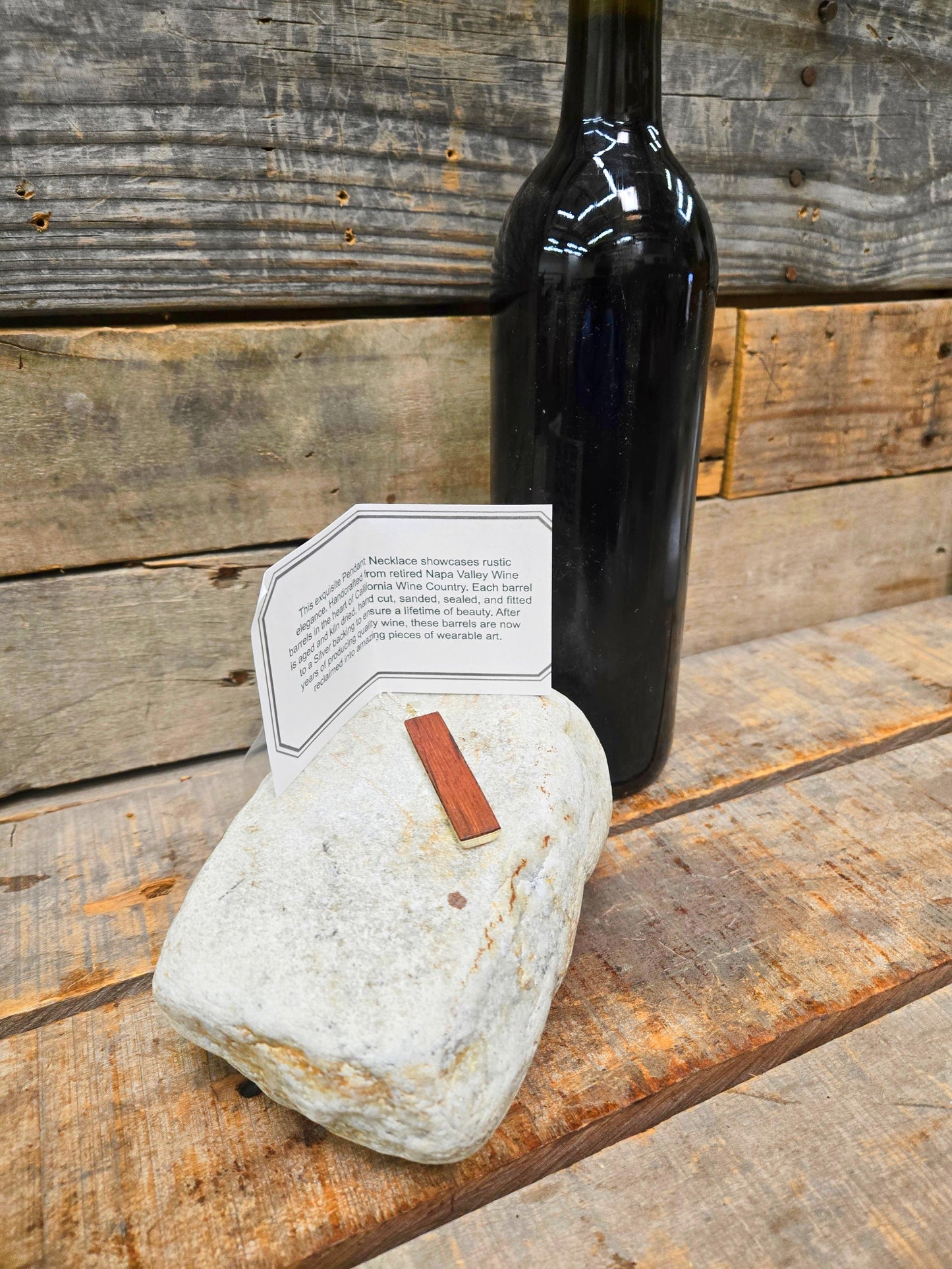 Foxen Canyon Wine Barrel Pendant - Made from their Fabulous Pinot Noir Barrel - 100% Recycled + Ready to ship!! 111624-13