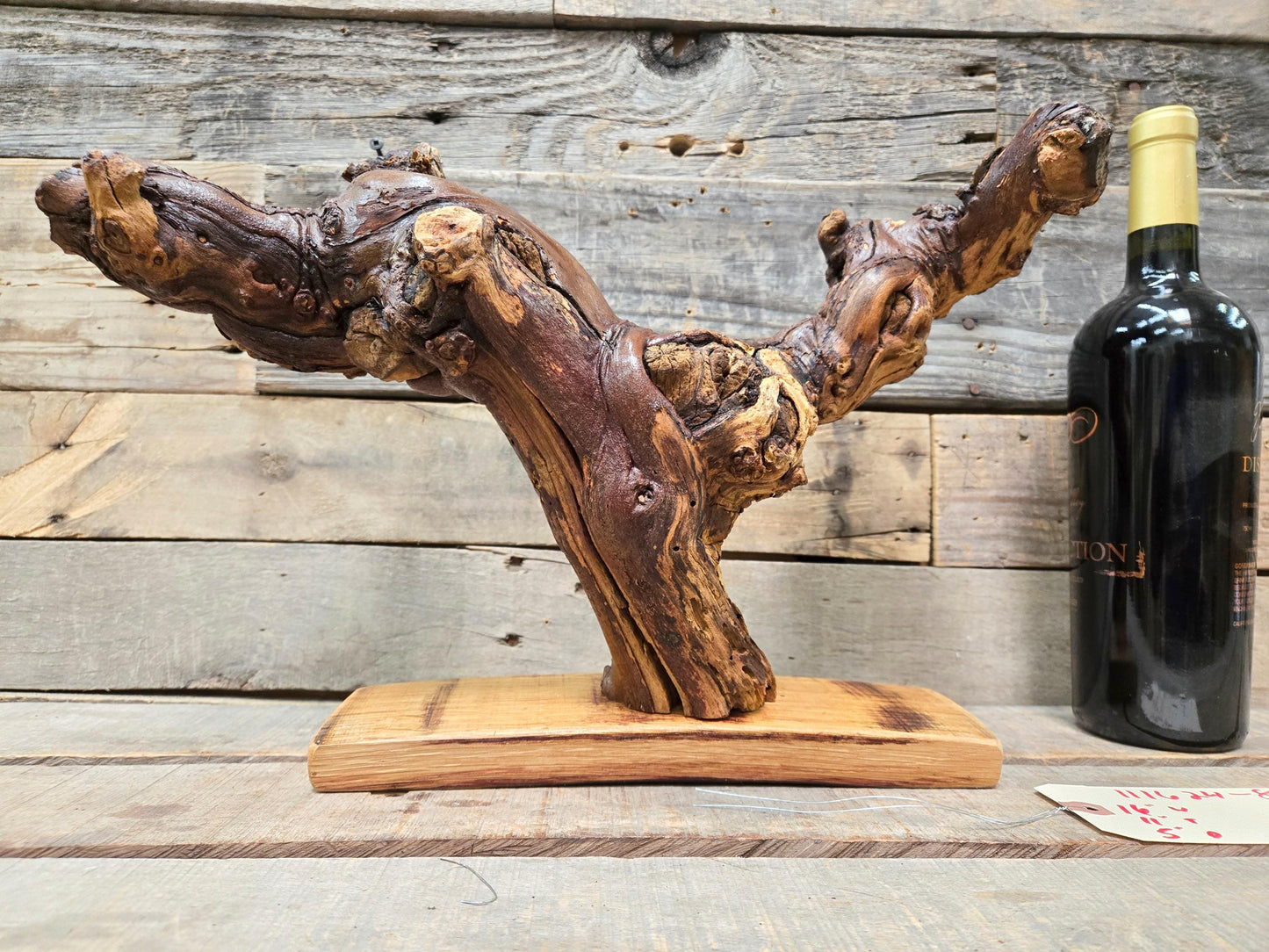 RARE Caymus Grapevine Art made from retired Sonoma Zinfandel vine 100% Reclaimed + Ready to Ship! 111624-80