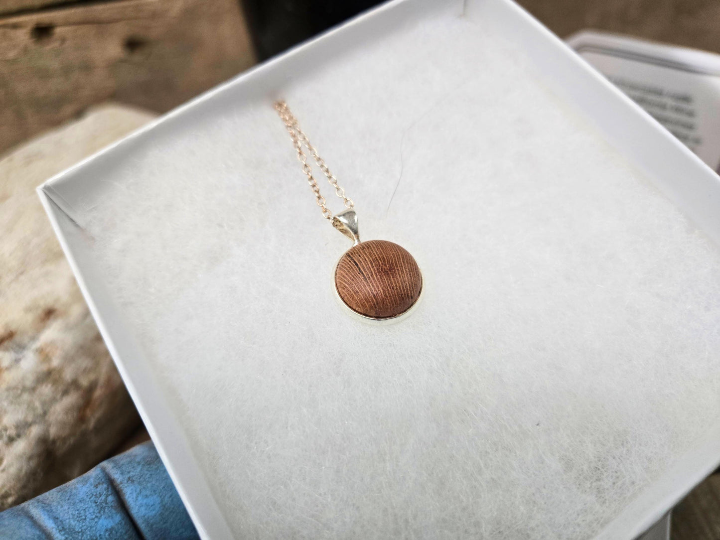 Silver Oak Grapevine Pendant Necklace made from retired Silver Oak Cabernet grapevine - 100% Recycled + Ready to Ship!! 111624-2