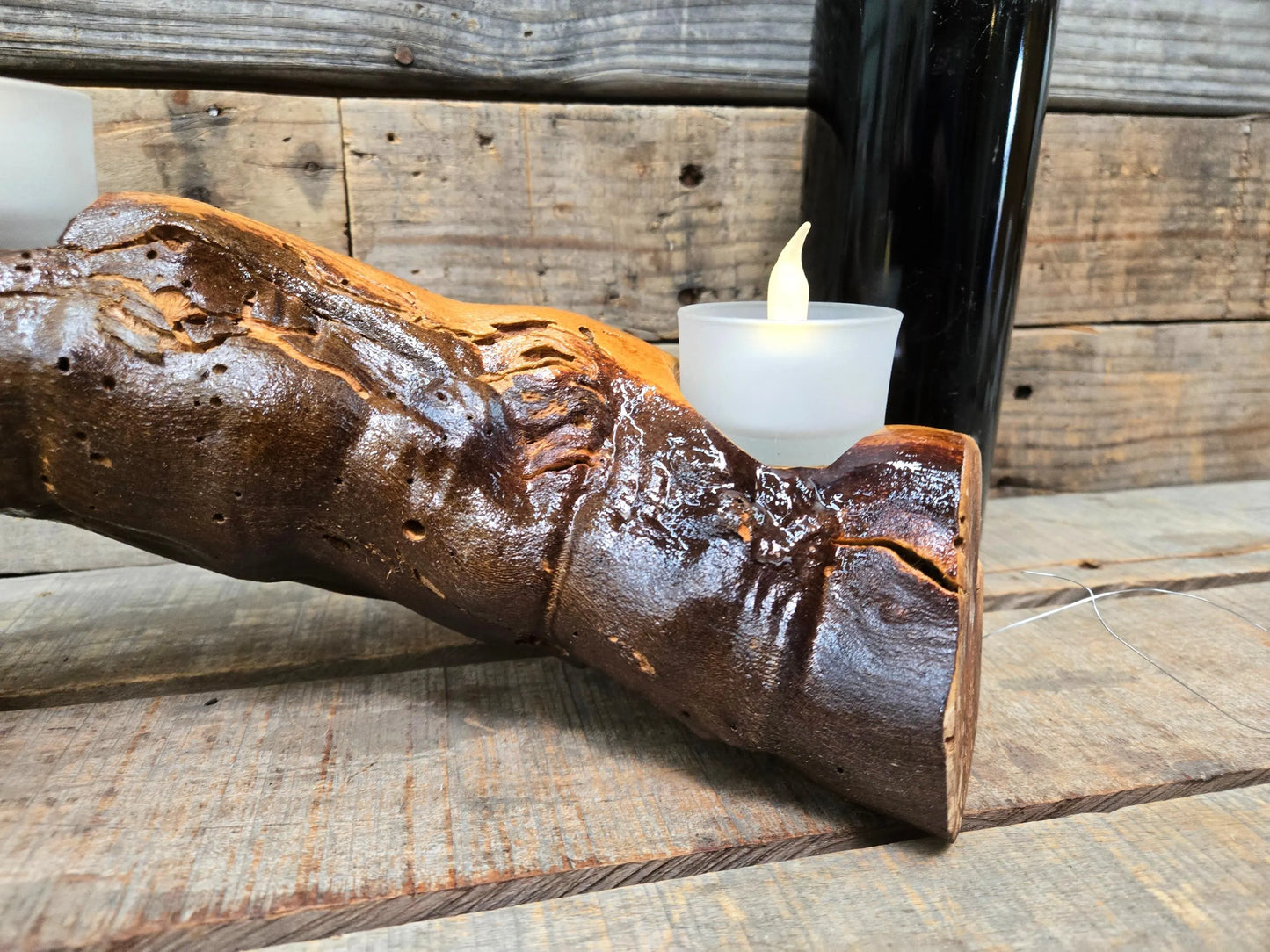 Stags Leap Cabernet Grapevine Candle Holder made from their oldest vines- Ready to Ship! 111624-66