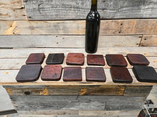 SALE Lot Wine Barrel Coasters - Ready to ship! 120724-10