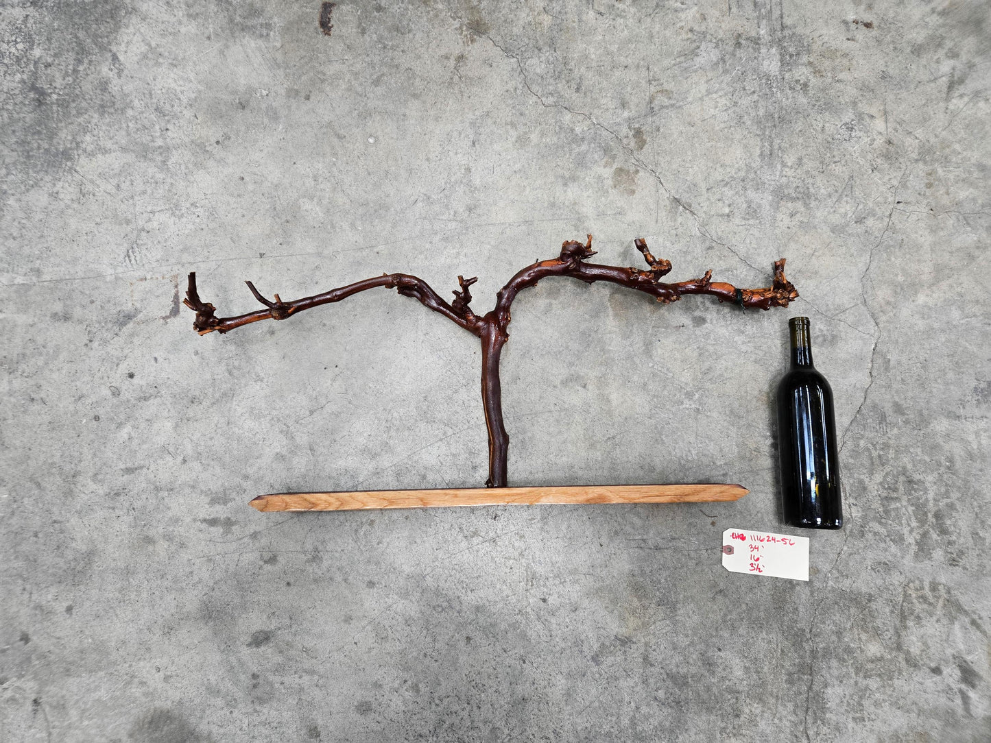 RARE Caymus Grapevine Art made from retired Sonoma Cabernet Grapevine 100% Reclaimed + Ready to Ship! 111624-56