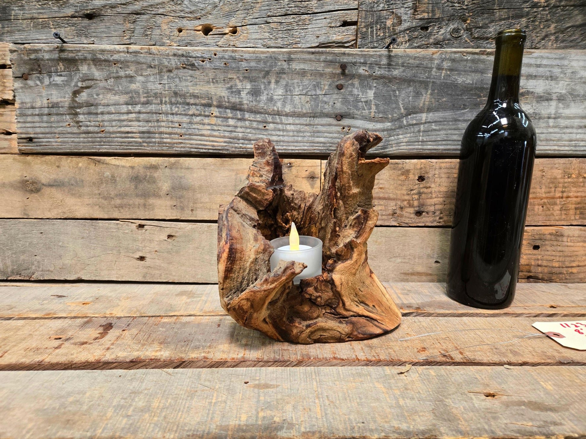 Stags Leap Cabernet Grapevine Candle Holder made from their oldest vines- 100% Recycled + Ready to Ship! 112324-3