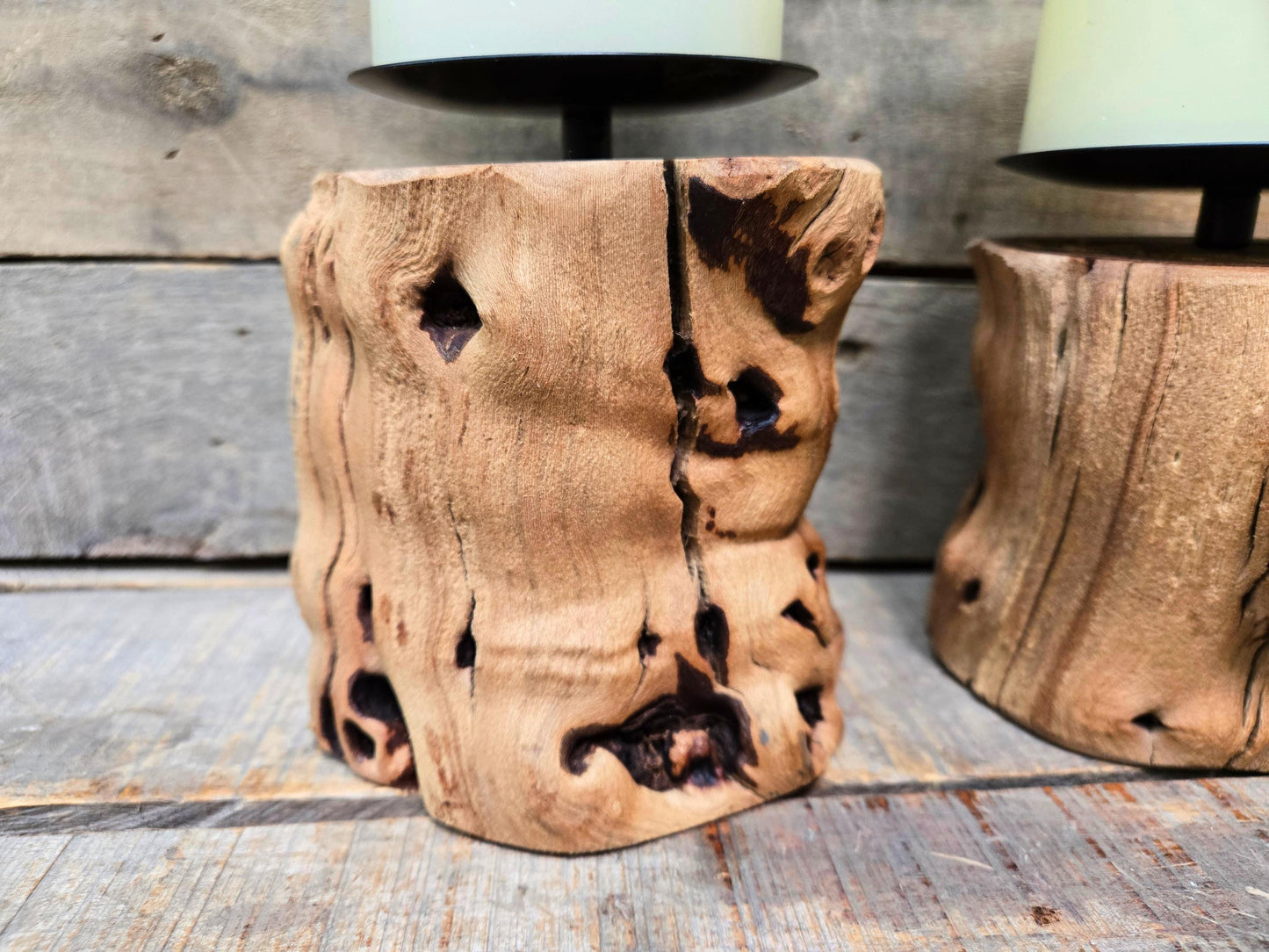 3 Grapevine Candle Holders Made from retired Napa grapevines - 100% Recycled + Ready to Ship!! 111624-83