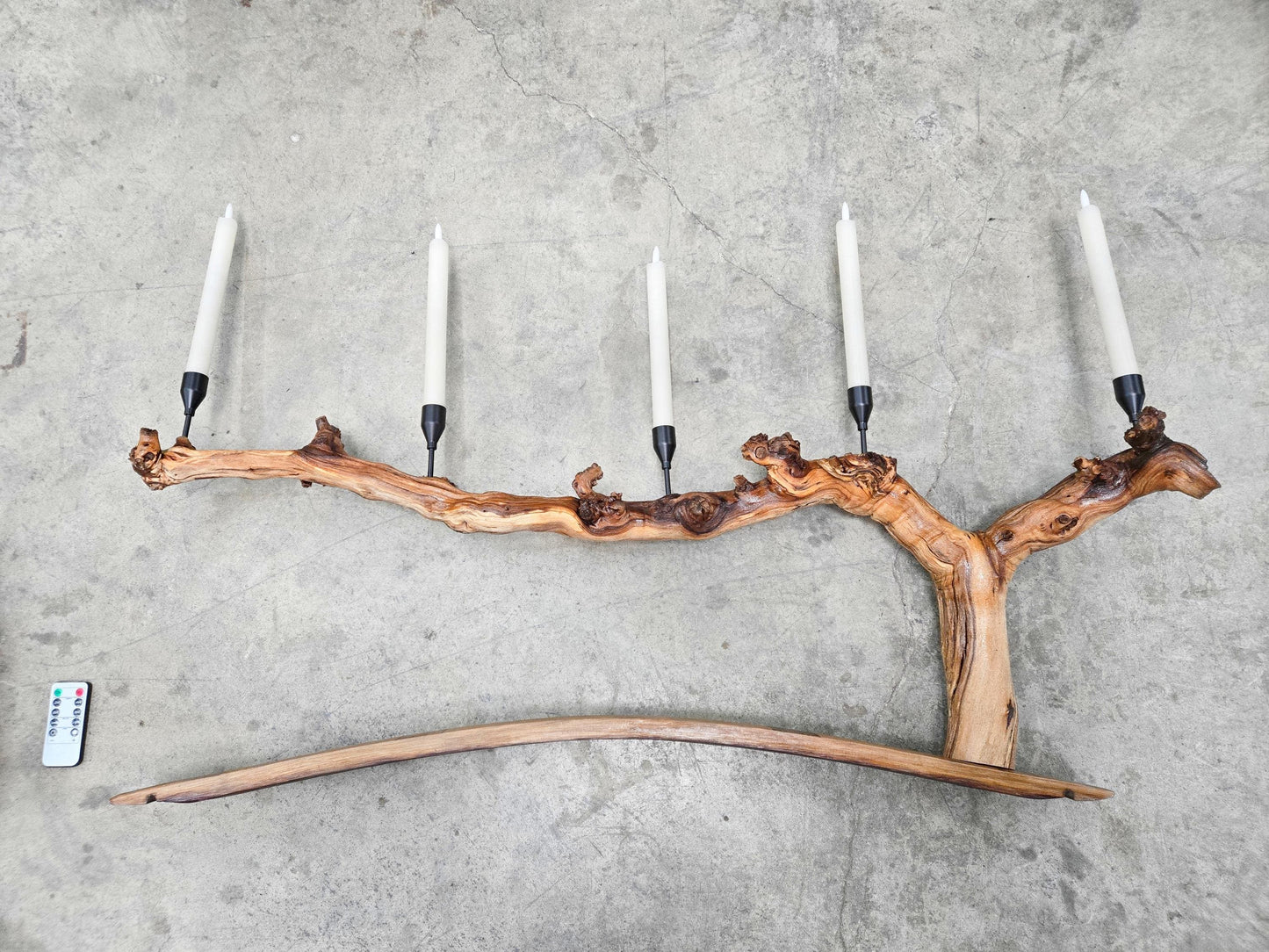 Schramsberg Winery Grapevine LED Taper Candle Holder from California - 100% Recycled + Ready to Ship!! 111624-57