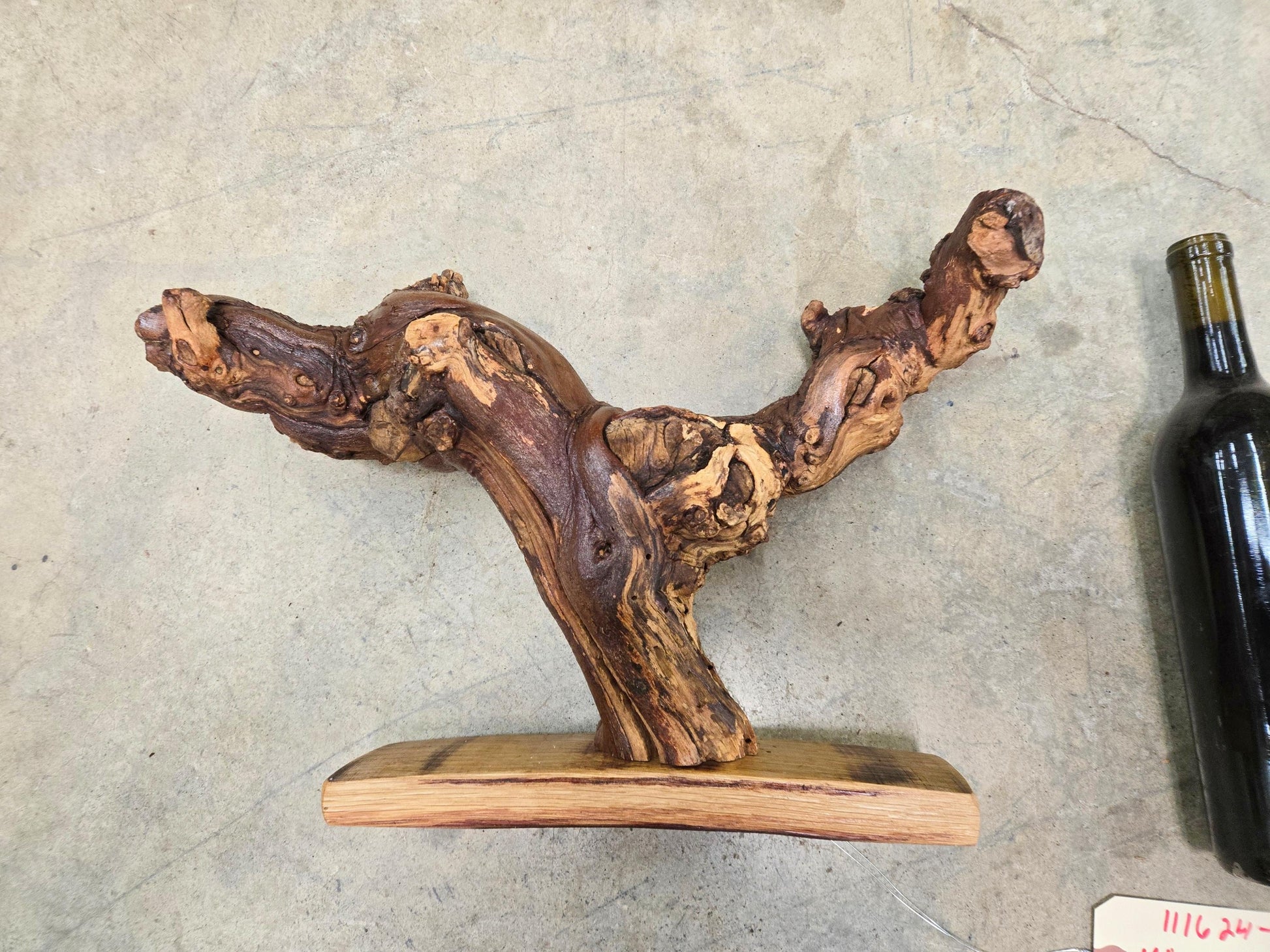 RARE Caymus Grapevine Art made from retired Sonoma Zinfandel vine 100% Reclaimed + Ready to Ship! 111624-80