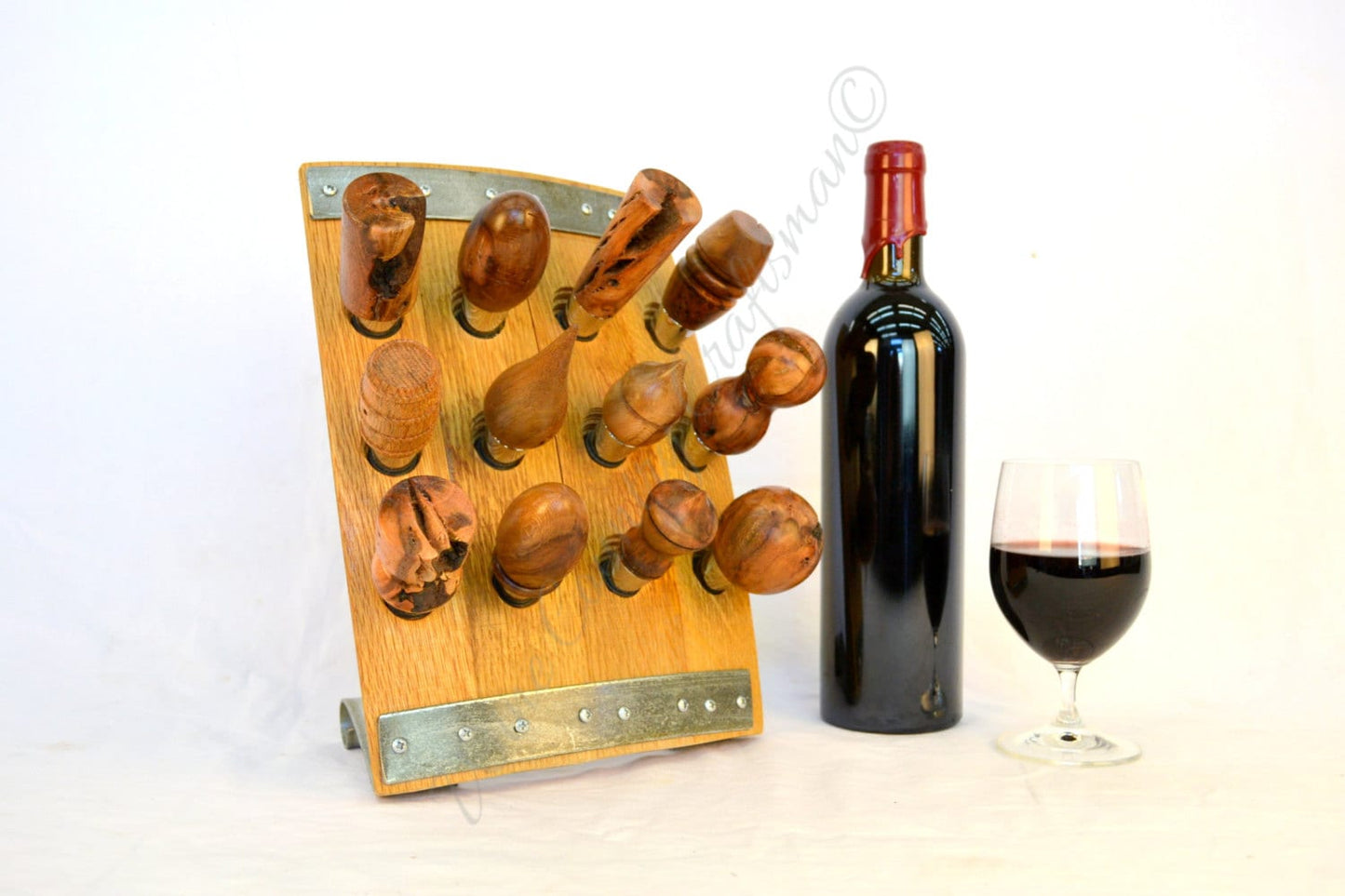 Vintners Dozen - Wine Bottle Stopper Display - Holds 12