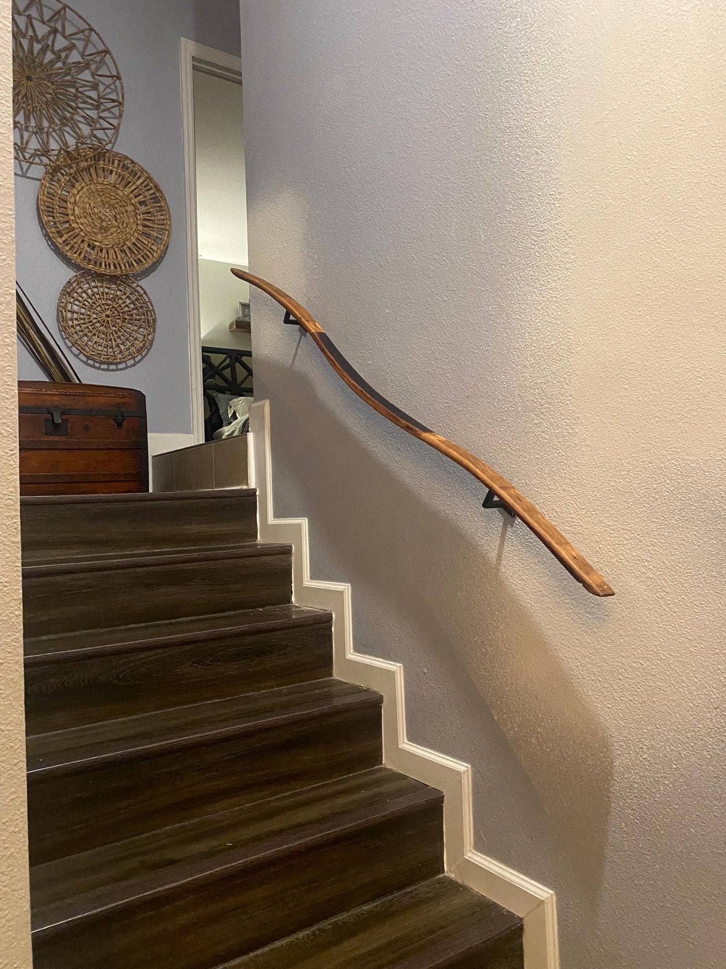 Wine Barrel Stair Handrails - Barana - Made from retired California wine barrels 100% Recycled!