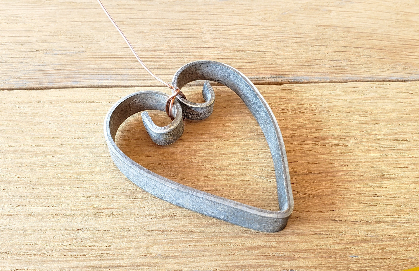 Wine Barrel Ring Heart Ornaments - Cuvore - Made from retired Napa wine barrel rings. 100% Recycled!