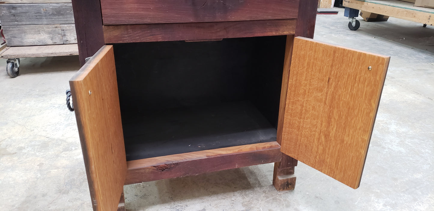 Wine Tank Wood - Remas - Cabinet or Side Table Made from retired California wine barrels