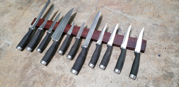 Wine Barrel Magnetic Knife Rack - Tilad - Made from retired California wine Barrels. 100% Recycled!