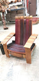 Retired Napa Wine Barrel Oak - Kids Adirondack Chair - 100% Reclaimed Cask Wood