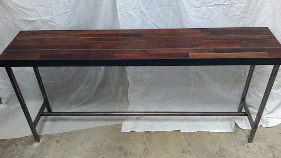 DISPLAY MODEL SALE - Wine Tank Console Table. 100% Recycled!