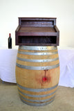 Hostess POS Retail Stand - Simple - Made form Small Napa Valley Wine Barrels. 100% Recycled!