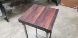 Wine Barrel Entry / Side / Accent Table - Pakattu - Retired California Wine Oak and Steel 100% Recycled!