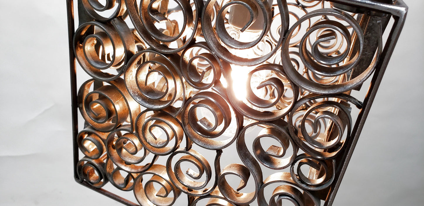 Wine Barrel Ring Pendant Light - Teningur - Made from Retired Napa Wine Barrel Rings 100% Recycled!