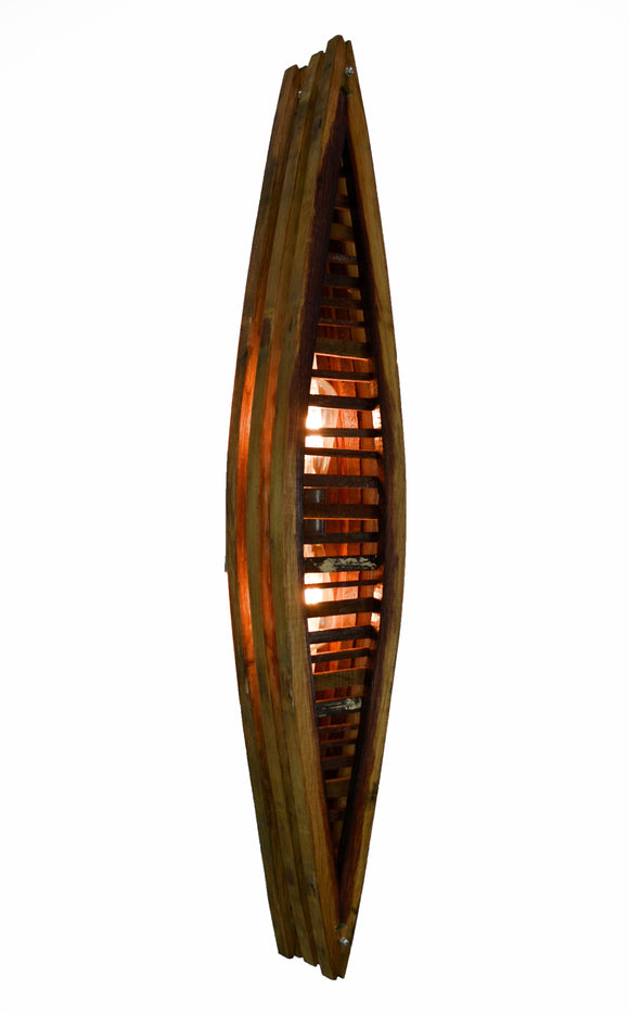 Wine Barrel Wall Sconce - Listras - Made from reclaimed California wine barrels - 100% Recycled